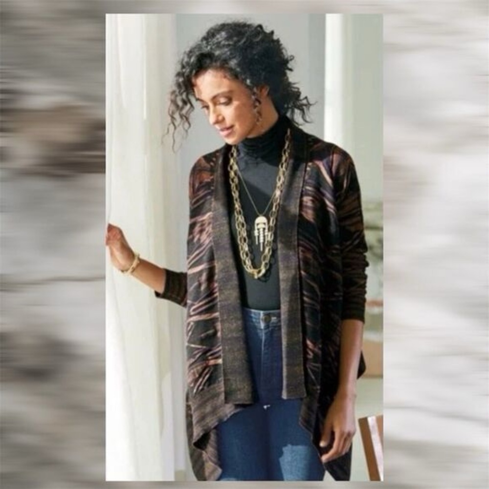 Soft Surroundings Striped Knit in Rich Tones